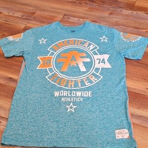 American Fighter Blue Graphic T-shirt like new